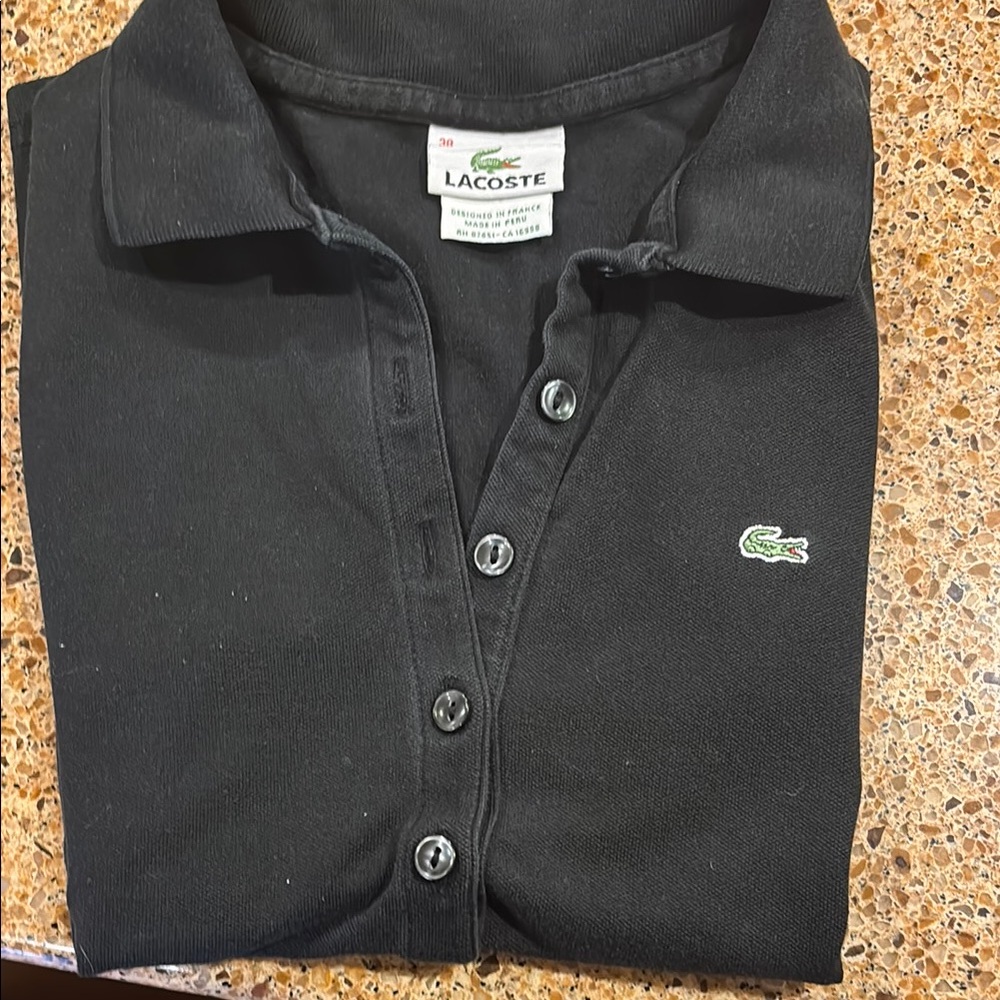 Lacoste Black Polo Shirt